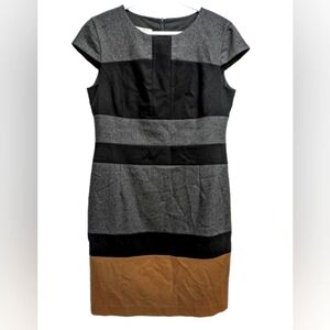 Judith & Charles color block wool dress